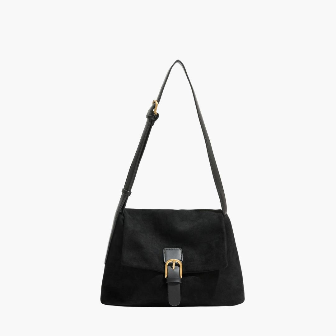 Suede shoulder bag for women - Stylish and luxurious handbag