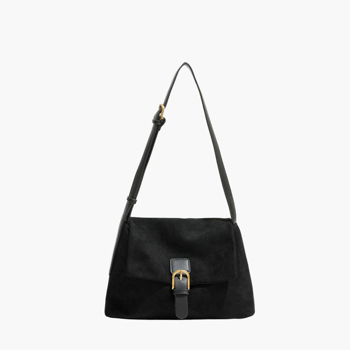 Suede shoulder bag for women - Stylish and luxurious handbag