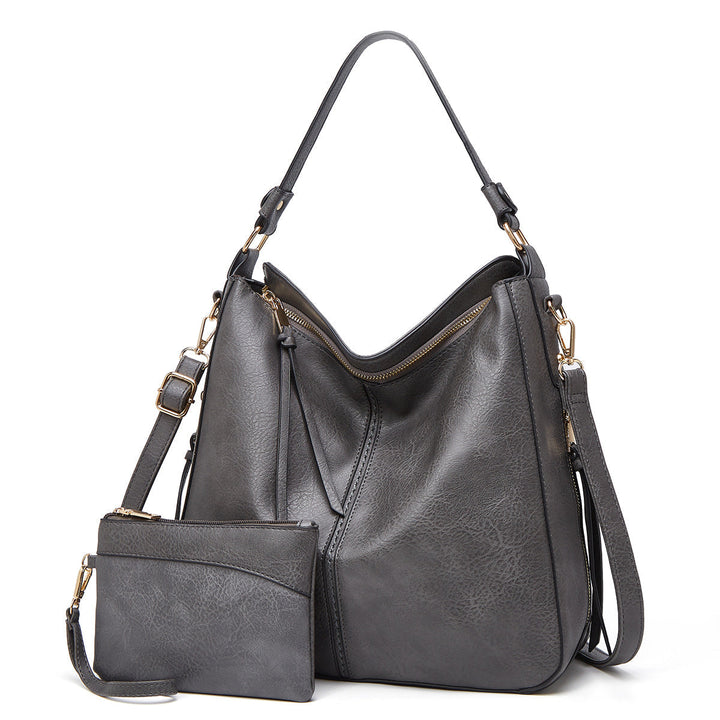 Vintage-inspired leather hobo bag