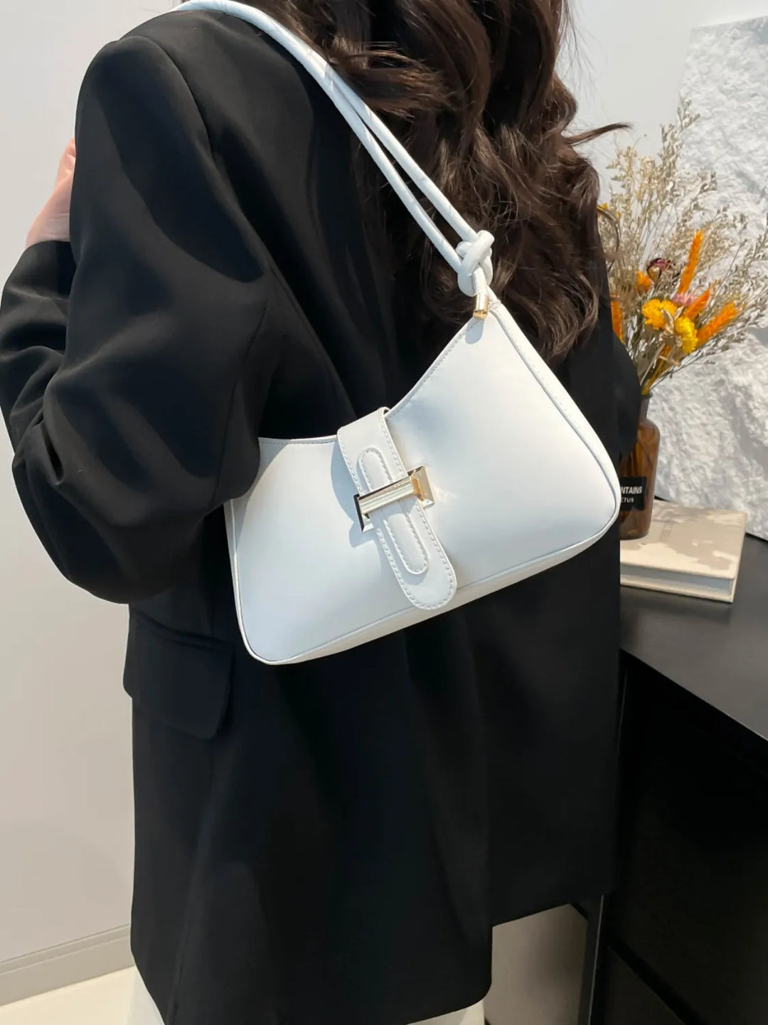 Classic Buckle Shoulder Bag