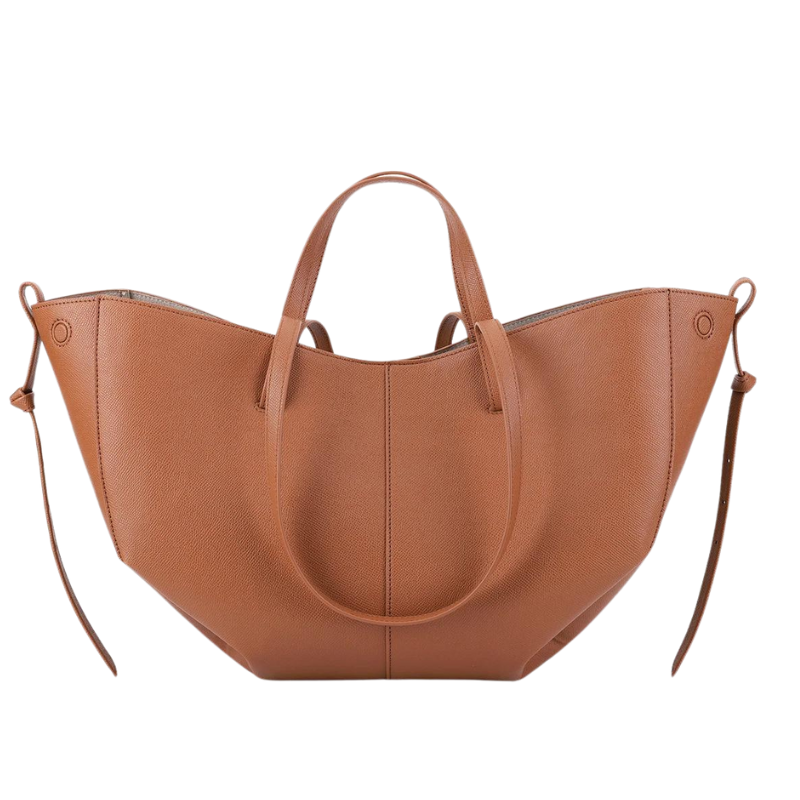 Large Grainy Leather Tote Bag