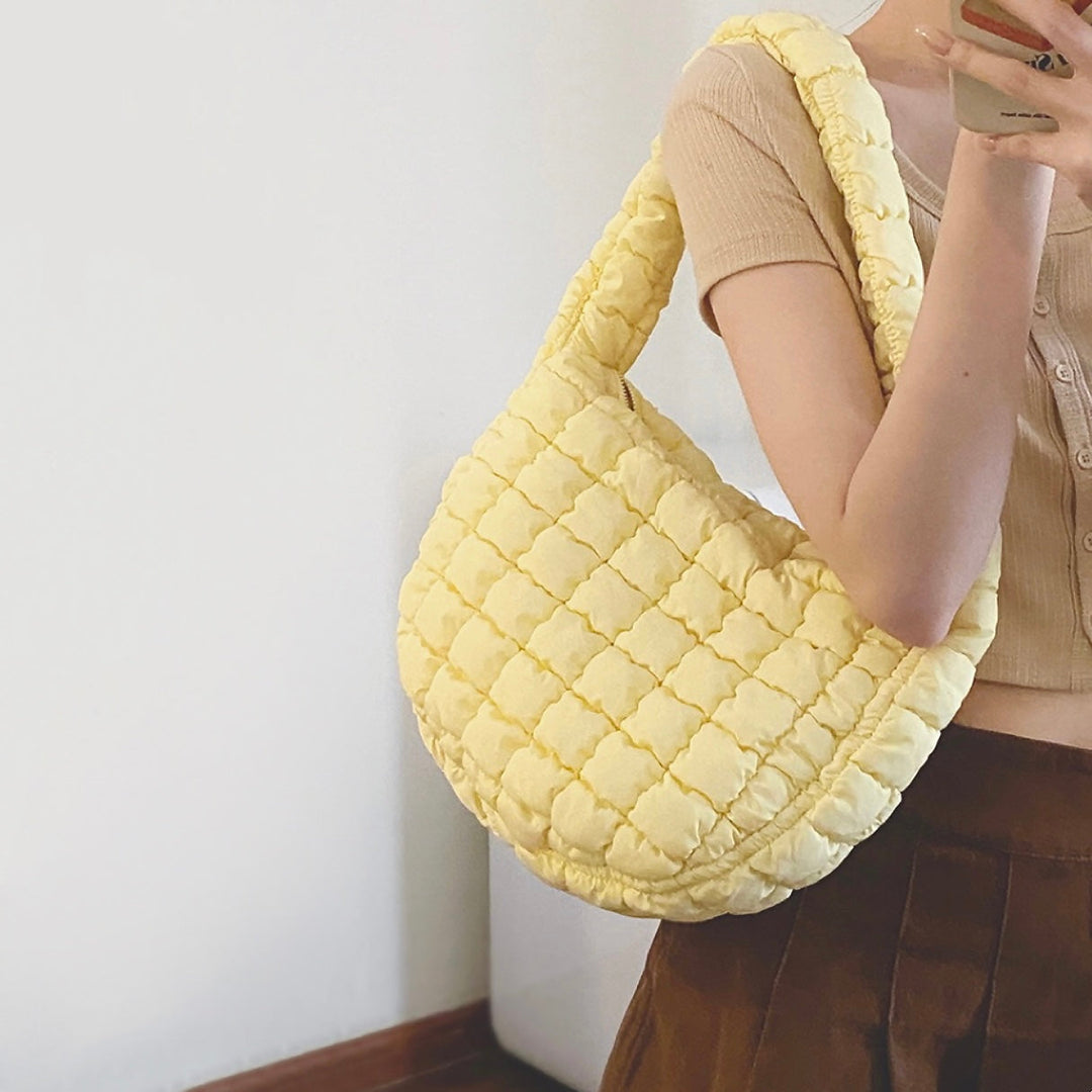 Pleated Shoulder Bag for Women