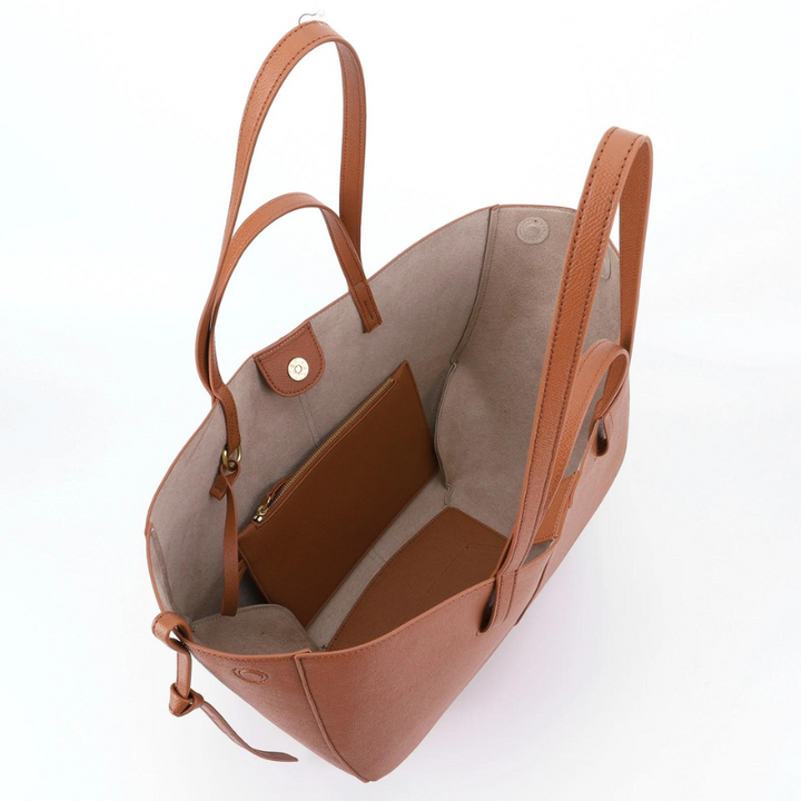 Large Grainy Leather Tote Bag