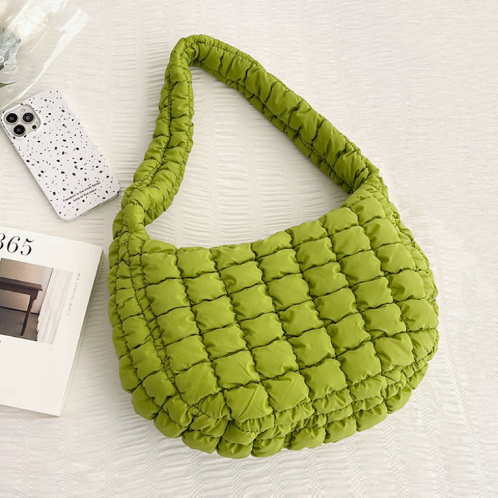 Pleated Shoulder Bag for Women