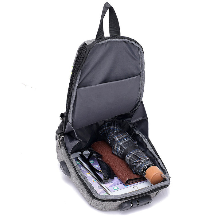 Anti-Theft Sling Backpack with USB Charging Port