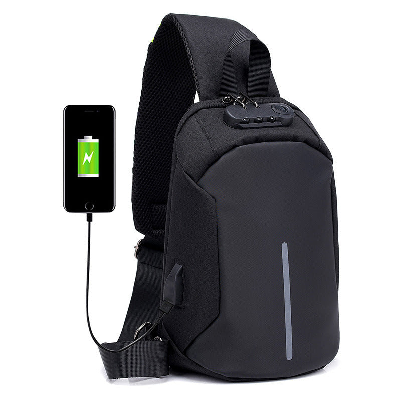 Anti-Theft Sling Backpack with USB Charging Port