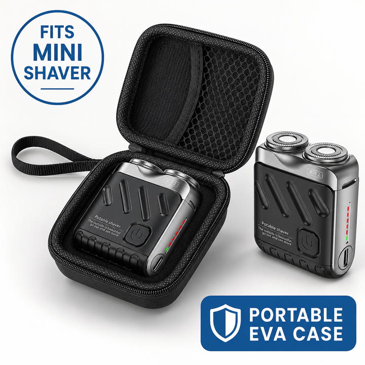 Compact Hard-Shell EVA Protective Travel Case For Mini Shaver