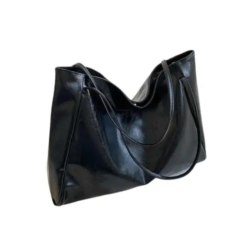 Shoulder Handbag in Trendy Leather