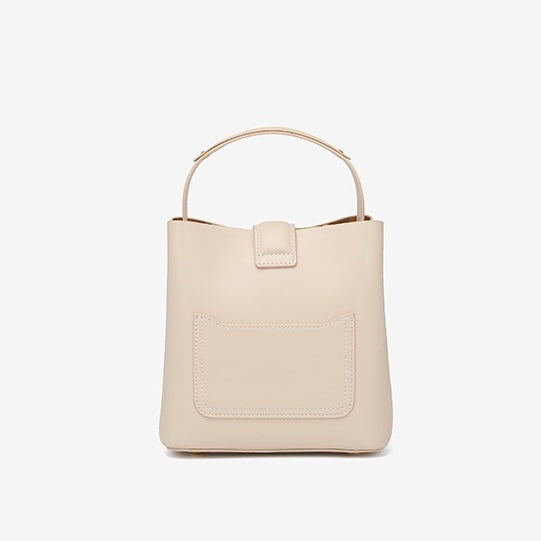 Bucket Bag with Gold D Ring and Crossbody Strap