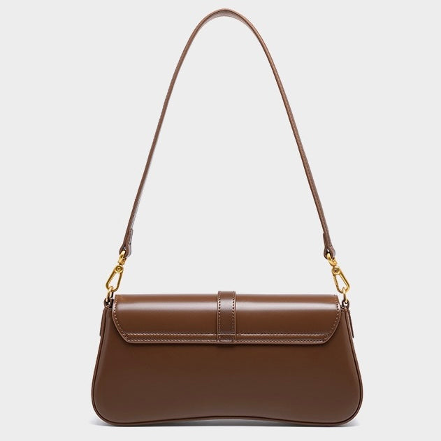 Ladies Baguette Bag with gold twist closure