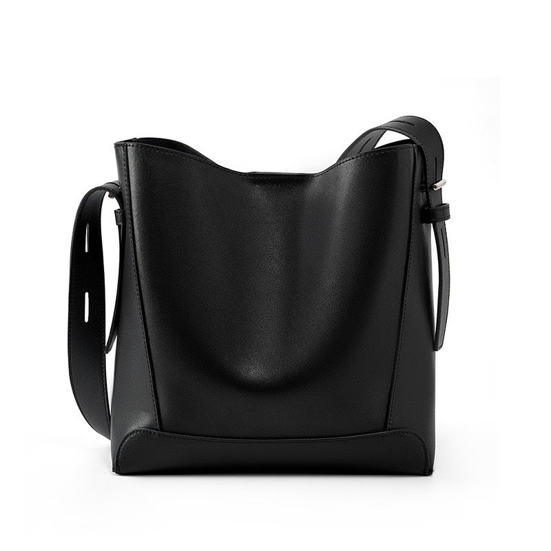 Women's Bucket Bag, Shoulder Bag with Inner Zipper Pocket
