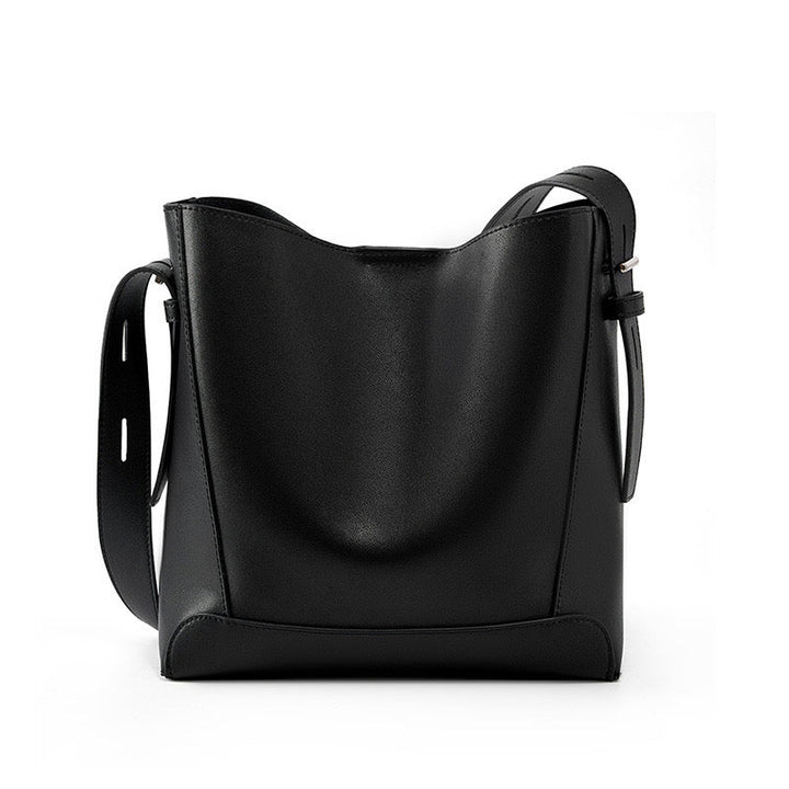 Women's Bucket Bag, Shoulder Bag with Inner Zipper Pocket