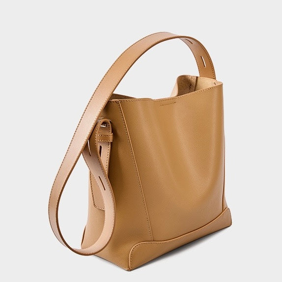 Women's Bucket Bag, Shoulder Bag with Inner Zipper Pocket