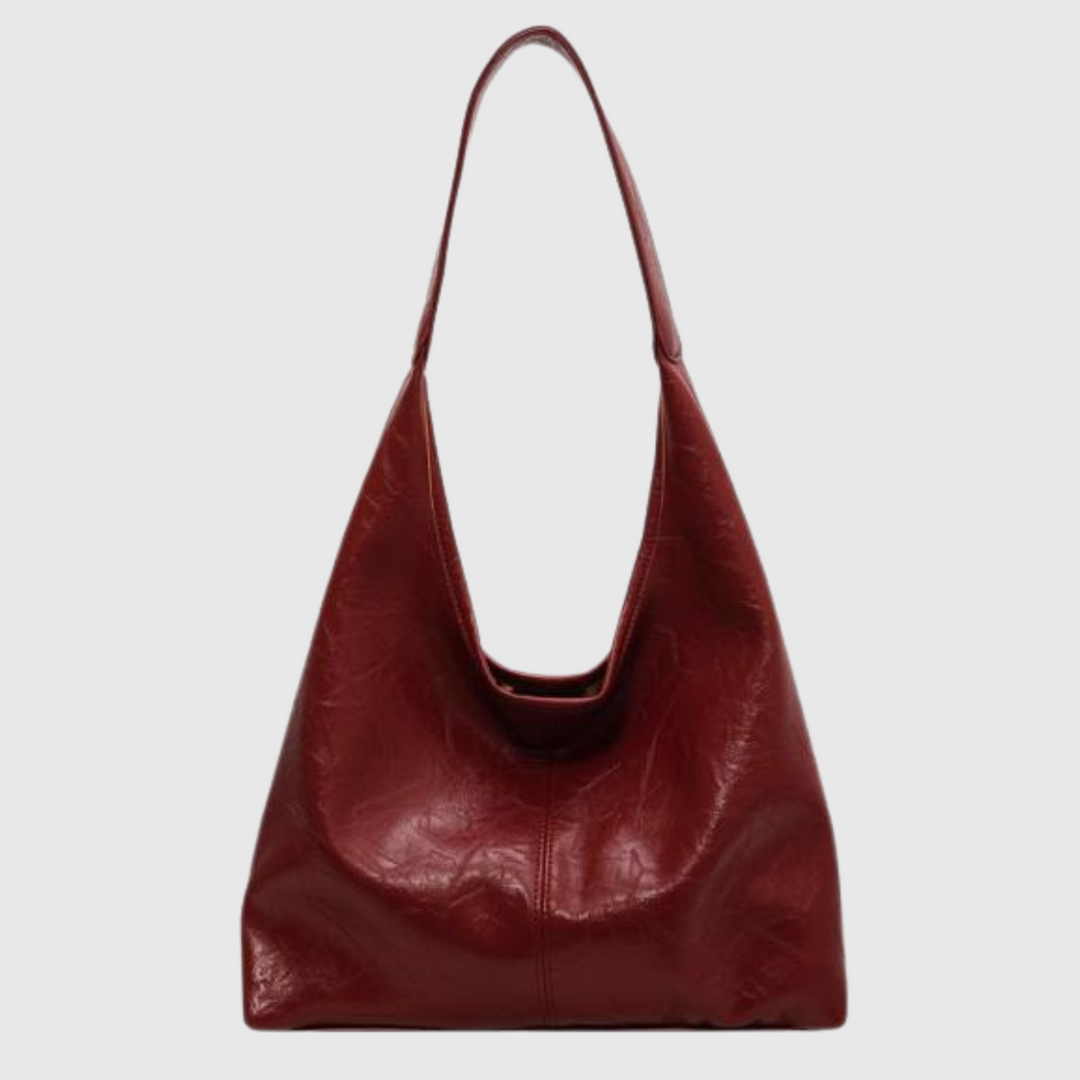 Large Faux Leather Shoulder Bag Women's Handbag