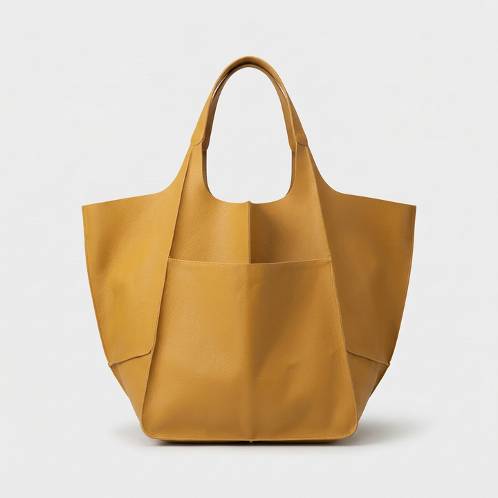 Oversized Leather Tote Bag, Large Shoulder Bag