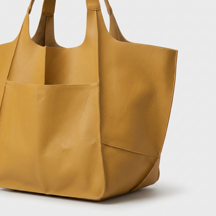 Oversized Leather Tote Bag, Large Shoulder Bag