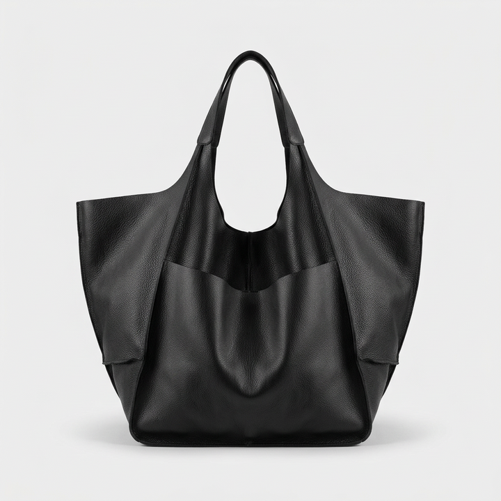 Oversized Leather Tote Bag, Large Shoulder Bag
