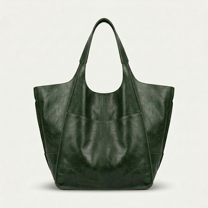 Oversized Leather Tote Bag, Large Shoulder Bag