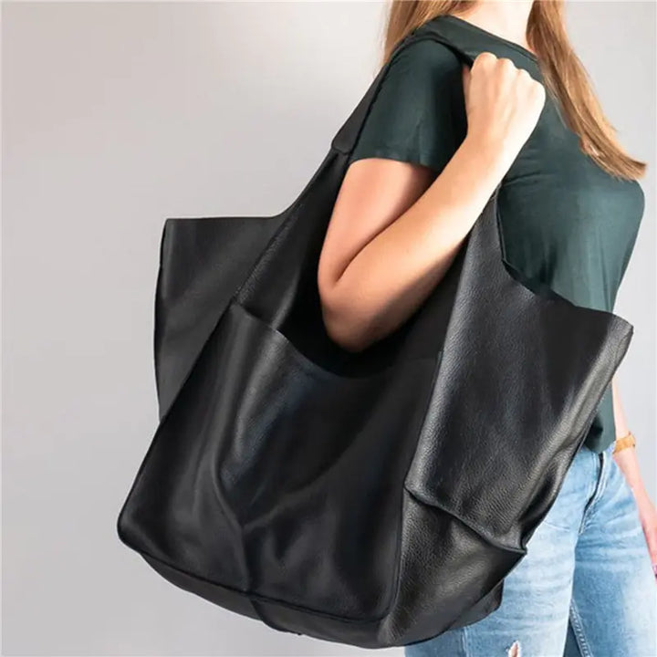 Essential Versatility by Clare - Urban Leather Tote Bag