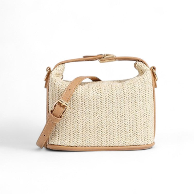 Small Shoulder Bag in Straw