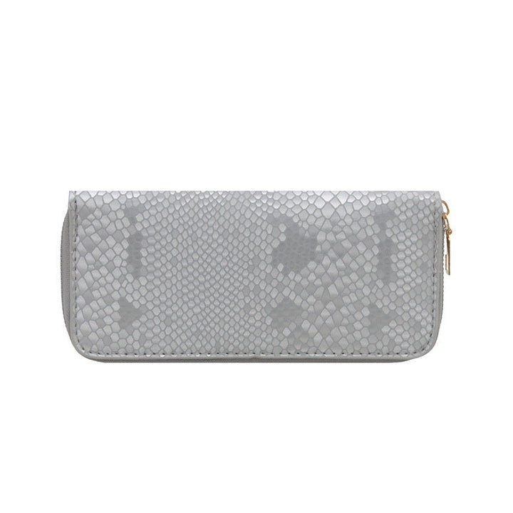 Women's elegant wallet in luxurious snake pattern