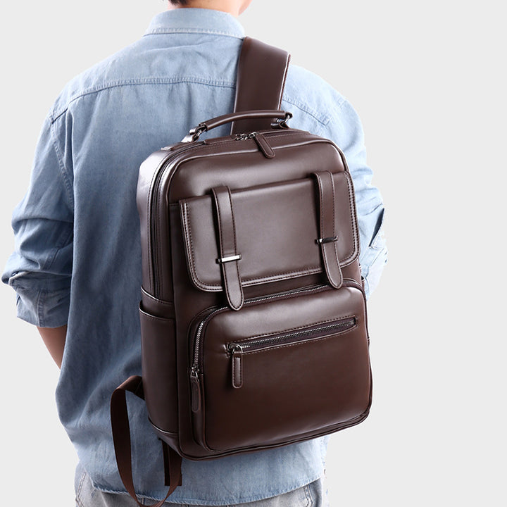Leather Laptop Backpack Cardanzo