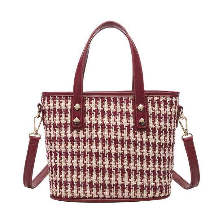 Women’s tote bag with elegant fabric and stylish accents