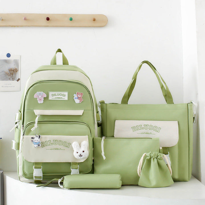 Multi-Purpose School Backpack and Tote Bag Set