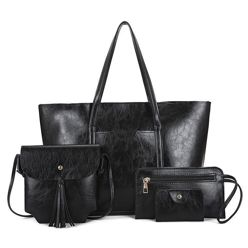 Women's Tote Bag Set with Multifunctional Compartments