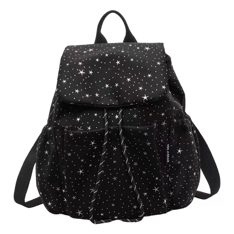 Starry Print Casual Backpack