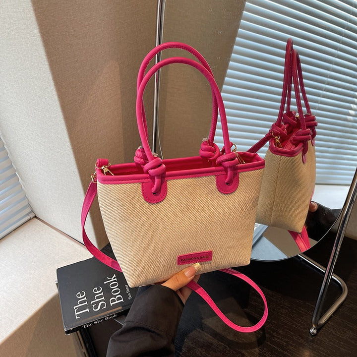 Women practical tote bag with stylish handles