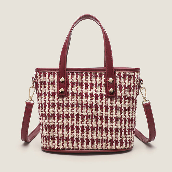 Women’s tote bag with elegant fabric and stylish accents