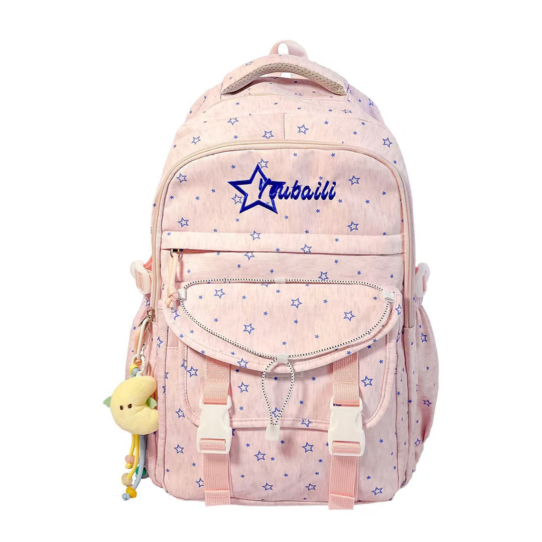 Star Patterned Student Backpack