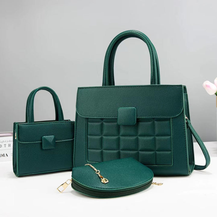 Women high-quality handbag set with stylish accents