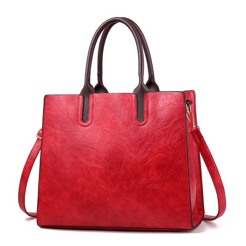 Women's elegant tote bag with detachable shoulder strap