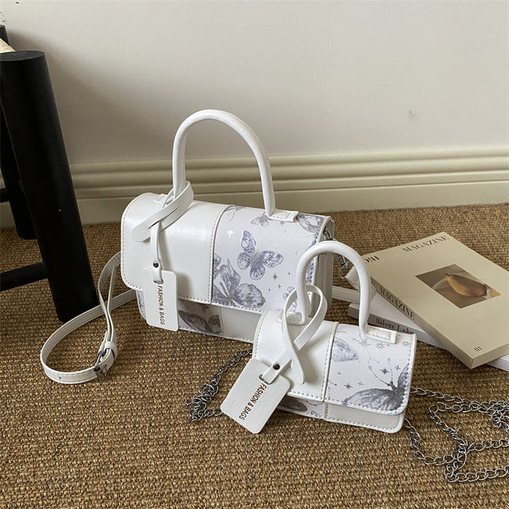 Ladies elegant mini handbag with floral design