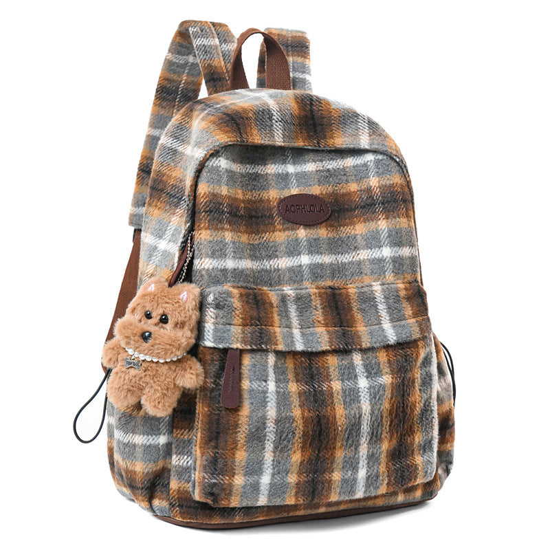 Cozy Patterned School Backpack