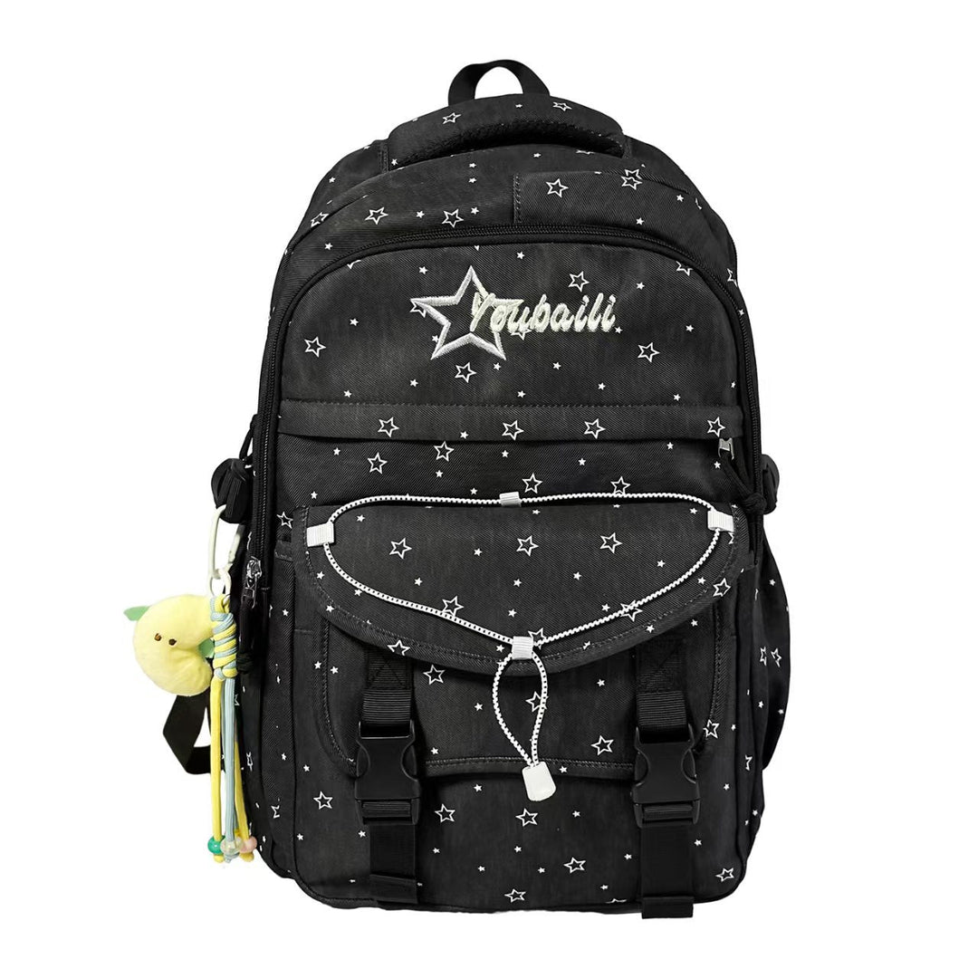 Star Patterned Student Backpack