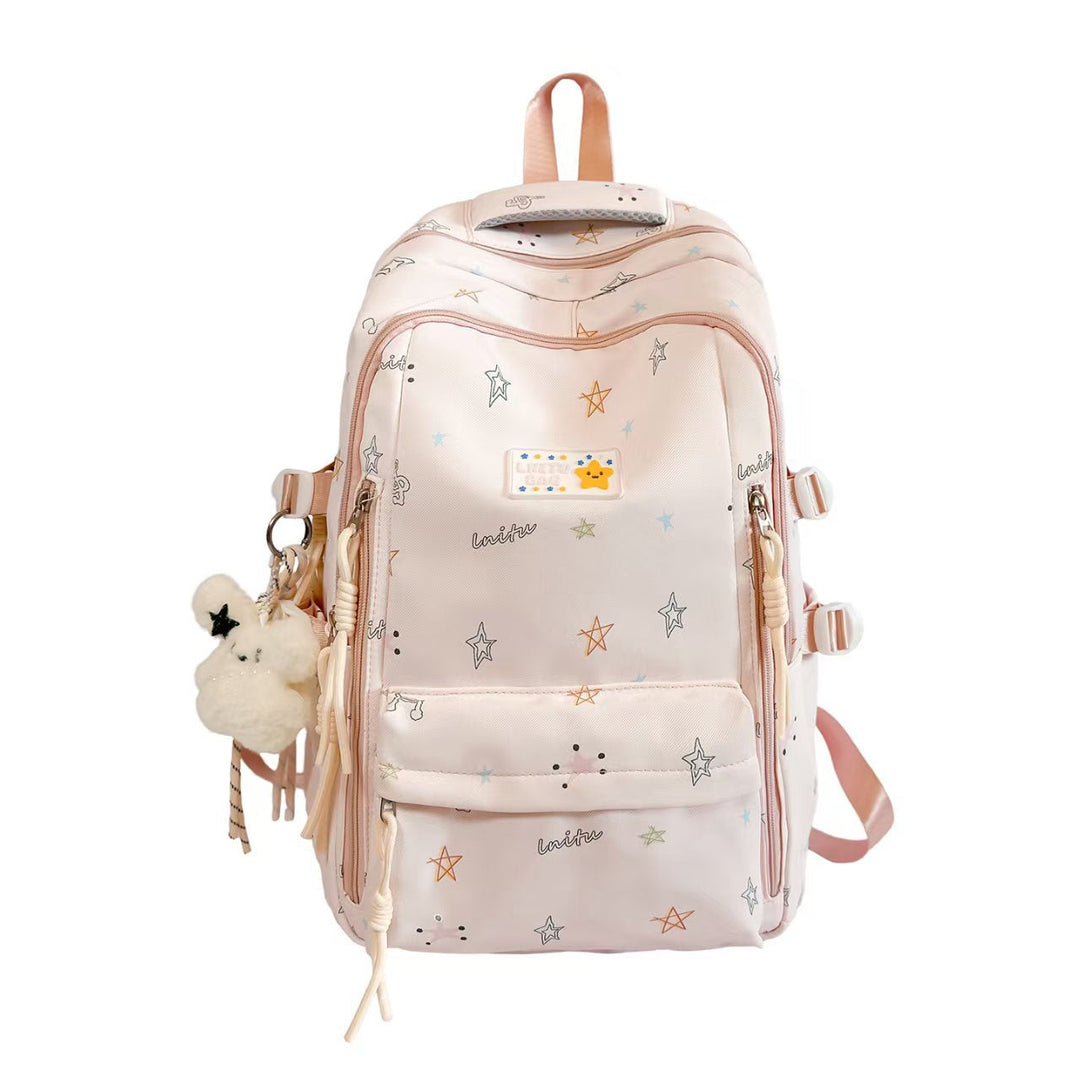 Star-Patterned Multi-Function Backpack