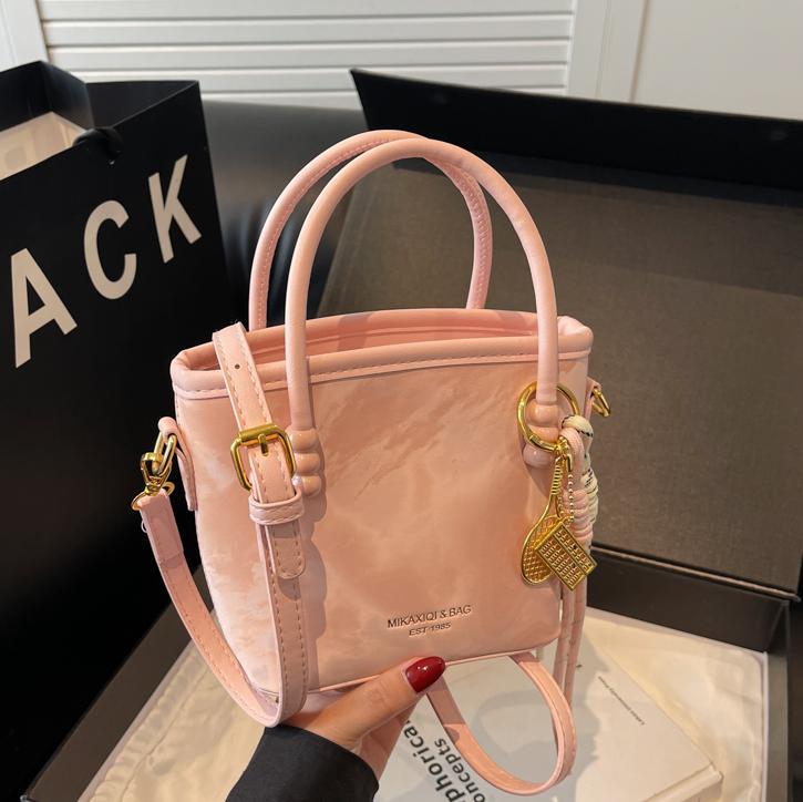 Women's Mini-Shopper Bag with Fashionable Chain Application