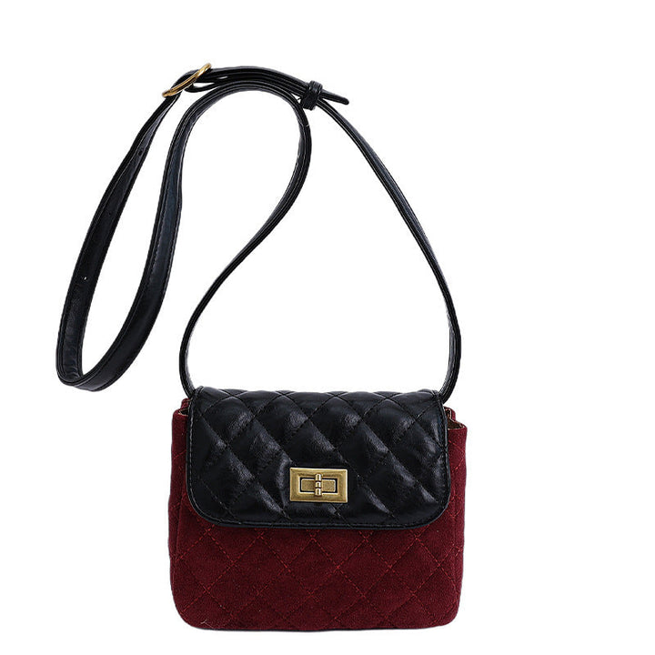 Women elegant shoulder bag with matte finish and textured design