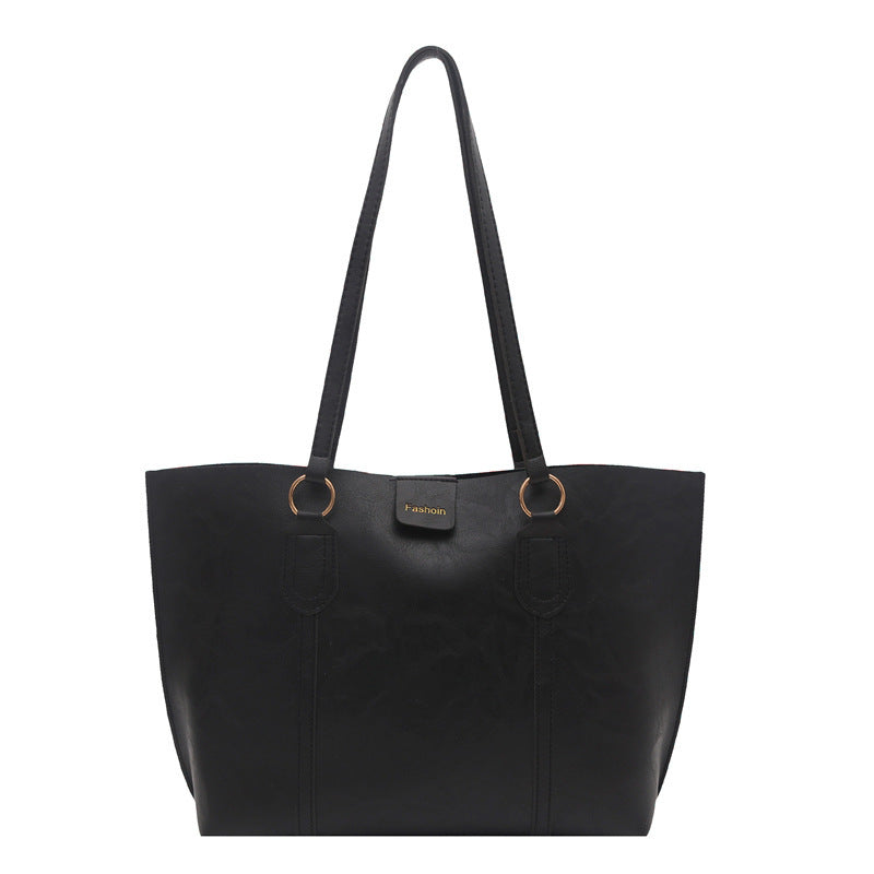Women's elegant shopping bag with textured design