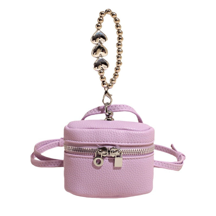 Ladies mini handbag with luxurious chain pendant