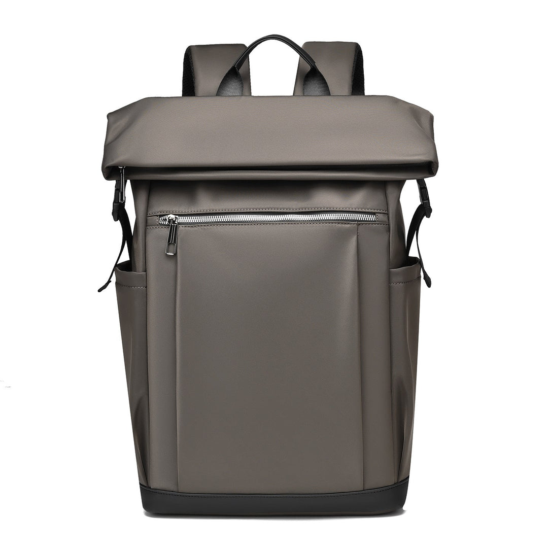 Backpack with Two-Tone Design and Many Compartments
