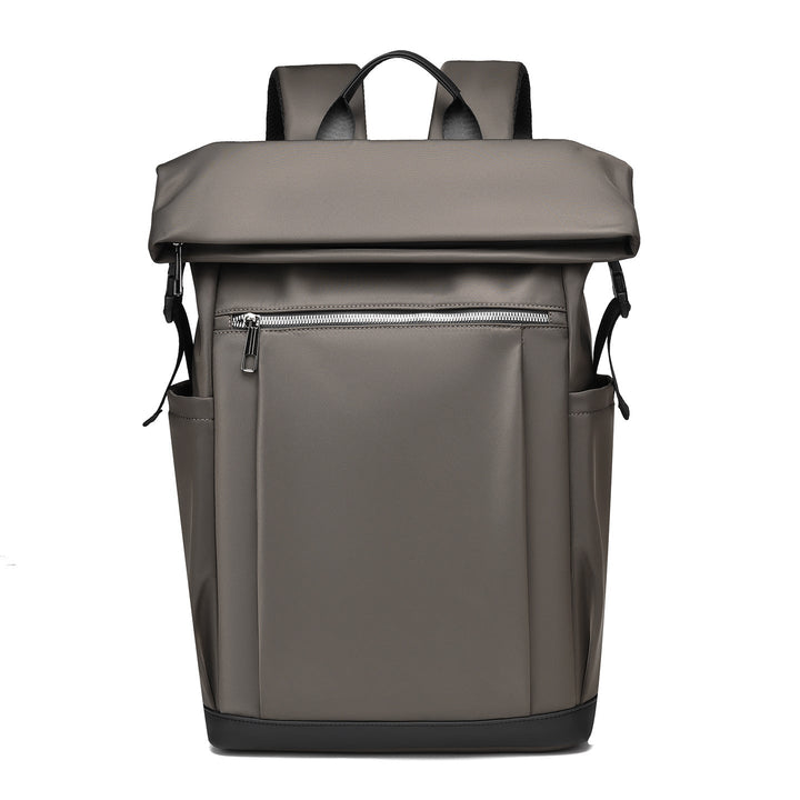 Backpack with Two-Tone Design and Many Compartments