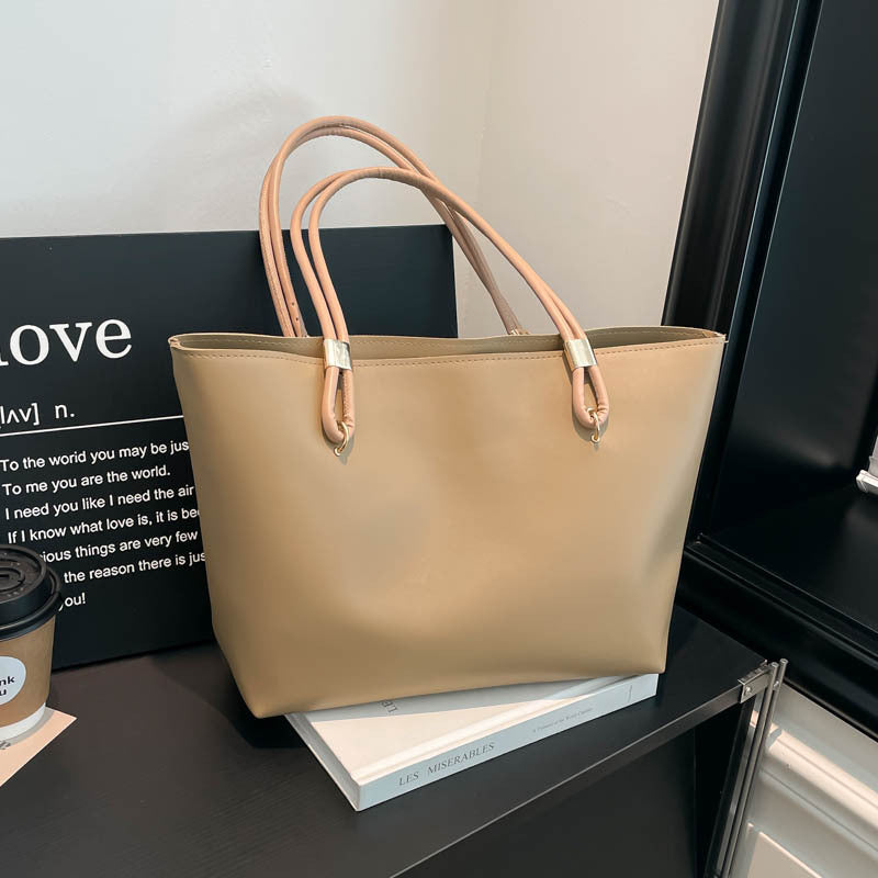 Women elegant tote bag with high-quality carrying handles and practical compartments