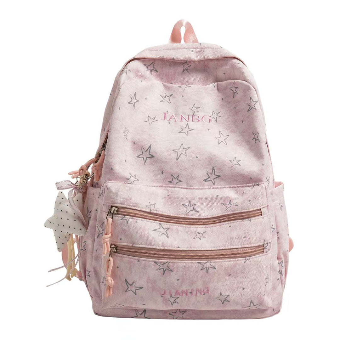 Star Print Casual Backpack