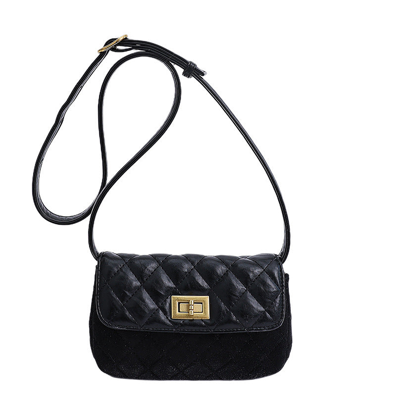 Women elegant shoulder bag with matte finish and textured design