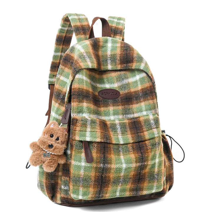 Cozy Patterned School Backpack