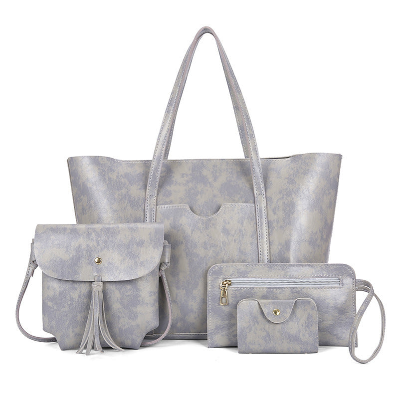 Women's Tote Bag Set with Multifunctional Compartments